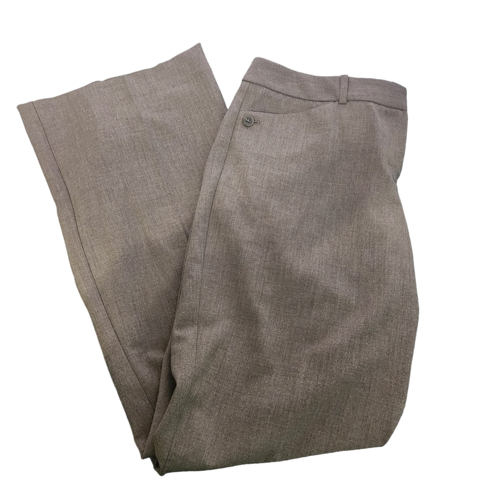 Brown Wide Leg Dress Pants Womens Trousers Sz 12